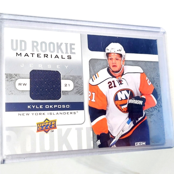 Kyle Okposo Upper Deck Rookie Materials Jersey Hockey Card 2008/09 Islanders - Picture 1 of 2
